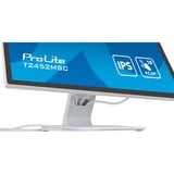 iiyama ProLite T2452MSC-W1, LED-Monitor 61 cm (24 Zoll), weiß/schwarz, FullHD, IPS, Touchscreen