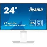 iiyama ProLite XUB2497HSU-W2, LED-Monitor 60.5 cm (23.8 Zoll), weiß (matt), FullHD, IPS, USB-Hub, 100Hz Panel