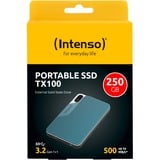 Intenso Externe SSD TX100 250 GB blaugrau, USB-A 3.2 Gen 1 (5 Gbit/s)