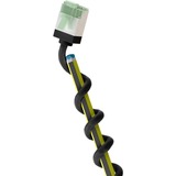 goobay Ultraflexibles Cat.8.1 Patchkabel slim, U/FTP schwarz, 1 Meter, extrakurze Stecker