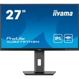 iiyama ProLite XUB2797HSN-B2, LED-Monitor 68.5 cm (27 Zoll), schwarz (matt), FullHD, IPS, USB-C, RJ-45, 100Hz Panel