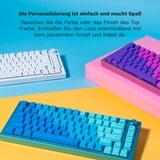 Glorious GMMK PRO, Gaming-Tastatur schwarz/weiß, DE-Layout, Glorious Fox