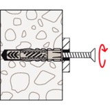 fischer Universaldübel UX 8x50 R hellgrau, 100 Stück