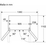 Bosch KFN96APEA Serie 4 , French Door edelstahl, Home Connect