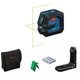 Bosch Linienlaser GLL 20-22 G Professional blau/schwarz, grüne Laserlinien, inkl. Universalhalter LB 10