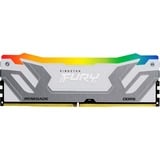 Kingston CU-DIMM 24 GB DDR5-8400, Arbeitsspeicher silber/weiß, KF584CU40RWA-24, FURY Renegade RGB, INTEL XMP