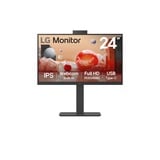 LG 24BA850-B.AEU, LED-Monitor 60.4 cm (23.8 Zoll), schwarz, FullHD, IPS, Webcam, Mikrofon, USB-C, 100Hz Panel