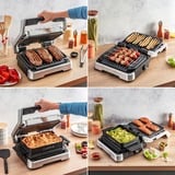 Tefal OptiGrill 4in1 GC774D, Kontaktgrill edelstahl, 2.100 Watt, mit Backschale