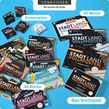 Denkriesen Stadt Land Vollpfosten - Classic Edition, Partyspiel A4-Spielblock