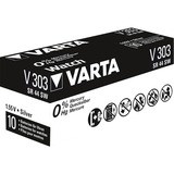 VARTA Silberoxid-Knopfzelle 303, Batterie silber, 10 Stück