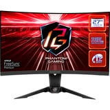 ASRock PG27Q15R2A, Gaming-Monitor 69 cm (27 Zoll), schwarz, QHD, VA, Curved, AMD Free-Sync Premium, Wi-Fi Antenne, 165Hz Panel