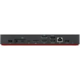 Lenovo ThinkPad Universal Thunderbolt 4 Smart Dock, Dockingstation schwarz/rot, HDMI, DisplayPort, USB, LAN, Power Delivery	