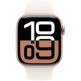 Apple Watch Series 10, Smartwatch roségold, Aluminium, 42 mm, Sportarmband blassrosa S/M