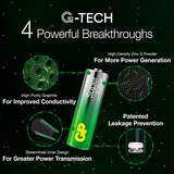 GP Batteries GP Super Alkaline Batterie AA Mignon, LR06, 1,5Volt 16 Stück, mit neuer G-Tech Technologie