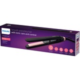 Philips StraightCare Essential BHS378/00 , Haarglätter schwarz/rosé