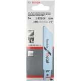 Bosch Säbelsägeblatt S 522 EF Flexible for Metal, 5 Stück Länge 100mm