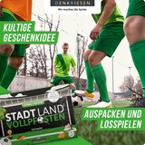 Denkriesen Stadt Land Vollpfosten - Fußball Edition, Partyspiel A4-Spielblock