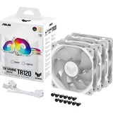 ASUS TUF GAMING TR120 ARGB, Gehäuselüfter weiß/transparent, 3er Pack