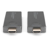 Digitus 4K Wireless Video Extender HDMI > HDMI, 30 Meter, HDMI Verlängerung schwarz/silber, Sendeeinheit + Empfängereinheit