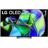 LG OLED65C38LA, OLED-Fernseher 164 cm (65 Zoll), schwarz/dunkelsilber, UltraHD/4K, HDR, SmartTV, 120Hz Panel