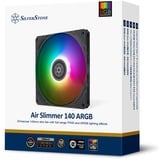 SilverStone Air Slimmer 140 ARGB, Gehäuselüfter schwarz, 140 mm