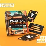 Denkriesen Stadt Land Vollpfosten - Das Kartenspiel Urlaubs Edition 