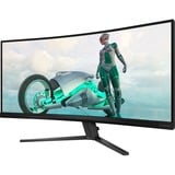 Philips Evnia 34M2C3500L, Gaming-Monitor 86.36 cm (34 Zoll), dunkelgrau, VA, HDMI, DisplayPort, HDR, Curved, 180Hz Panel