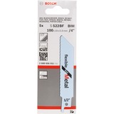 Bosch Säbelsägeblatt S 522 BF Flexible for Metal, 5 Stück Länge 100mm