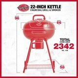 Char-Griller Kettle Holzkohlegrill Ø 57cm schwarz