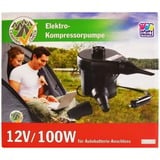 Happy People Elektro-Kompressorpumpe 12V 100 Watt, Luftpumpe schwarz