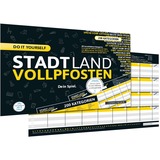 Denkriesen Stadt Land Vollpfosten - Do it yourself Edition, Partyspiel A4-Spielblock