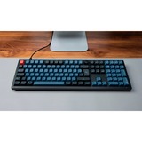 Keychron V6, Gaming-Tastatur schwarz/blaugrau, DE-Layout, Keychron K Pro Red, Hot-Swap, RGB