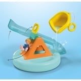 PLAYMOBIL 71687 Junior Aqua: Badeinsel mit Wasserrutsche, Konstruktionsspielzeug 