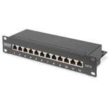 Digitus Patchpanel DN-91612S schwarz, 254 mm (10"), Cat.6