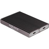 DeLOCK Externes USB Type-C Dual Combo Gehäuse für 2 x M.2 N, Laufwerksgehäuse grau