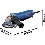 Bosch Winkelschleifer GWS 12-125 P Professional blau, 1.200 Watt