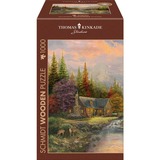 Schmidt Spiele Holzpuzzle Thomas Kinkade Studios: Bergkulisse mit Bach 1000 Teile