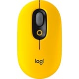 Logitech POP Blast, Maus gelb/schwarz, mit Emoji-Taste