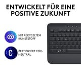 Logitech Signature K650, Tastatur graphit, DE-Layout, Logi Bolt, Bluetooth, für Windows/macOS/Chrome OS/Linux/iPadOS/Android