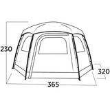 Easy Camp Kuppelzelt Sandland Yurt braun, für 6 Personen, Modell 2025