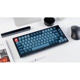 Keychron V1 Max, Gaming-Tastatur schwarz/blaugrau, DE-Layout, Gateron Jupiter Banana, Hot-Swap, RGB