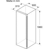 Bosch KWK36ABGA Serie 6, Weinkühlschrank schwarz, 2 Temperaturzonen