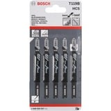 Bosch Stichsägeblatt T 119 B Basic for Wood, 92mm 5 Stück