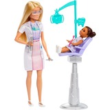 Mattel Barbie Deluxe Karrieren Zahnärztin Spielset, Puppe 