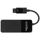 DeLOCK DisplayPort Splitter 1.4 > 3x HDMI MST schwarz, 12,5cm Kabel