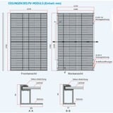 Trinasolar Solarpanel Vertex S+ TSM-430 NEG9RC.27, 430 Watt bifazial, Black Frame, 0% schwarz, 0% MWST, bifaziales Doppelglas