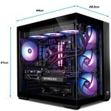 Thermaltake FTW RTX 5070 Ti Black, Gaming-PC schwarz/transparent, Windows 11 Home 64-Bit