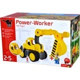 Simba Power-Worker Bagger + Figur, Spielfahrzeug gelb/grau