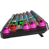 Sharkoon Crystal Shark, Gaming-Tastatur schwarz, DE-Layout, KTT