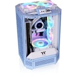 Thermaltake The Tower 250 , Tower-Gehäuse hellblau, Tempered Glass